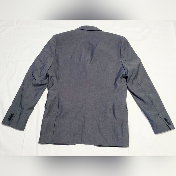 H&M Regular Fit Blazer Suit Jacket Men's Size 42R Gray Long Sleeve Notch Lapel - Picture 2 of 7